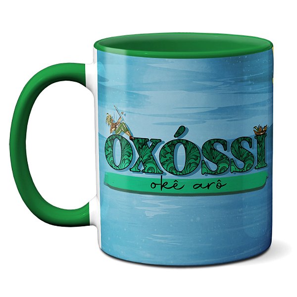 Caneca Oxóssi Divindade Das Religiões Africanas Orixá Caçador