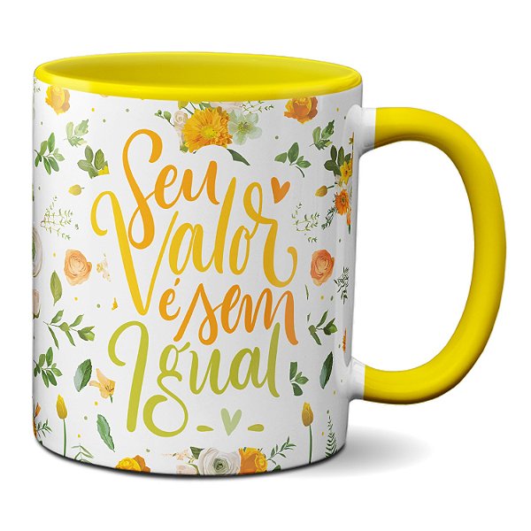 Caneca Mulher Seu Valor É Sem Igual Presente Dia Da Mulher