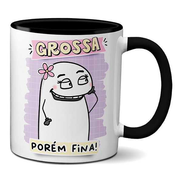Caneca Flork Meme Engraçada Grossa Porém Fina Presente Fofo