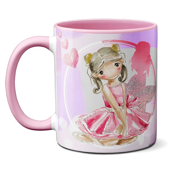 Caneca Bailarina Fofa Ballet Presente Criativo Balé