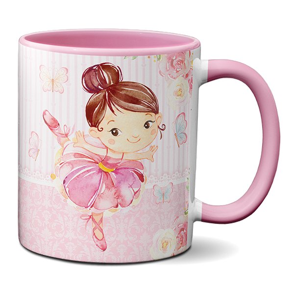 Caneca Ballet Clássico Presente Bailarina Fofa Balé Plié