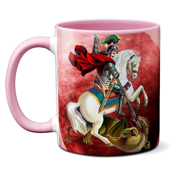 Caneca Personalizada São Jorge Meu Protetor Rogai Por Nós