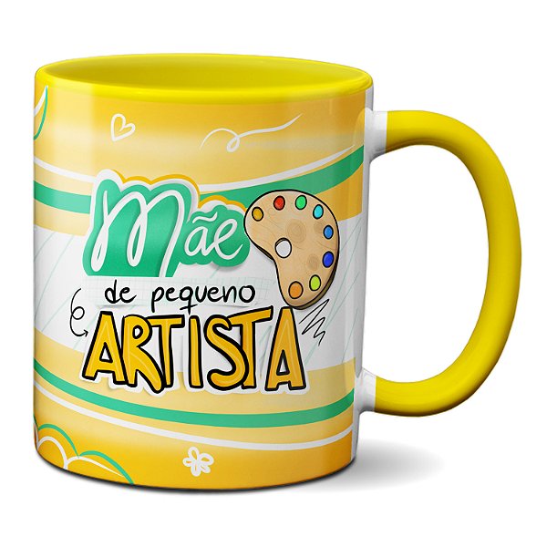 Caneca Criativa Para Mãe De Um Pequeno Artista Presente