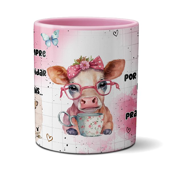 Caneca Tenho Uma Amiga Vaca Porque Amo Os Animais Presente