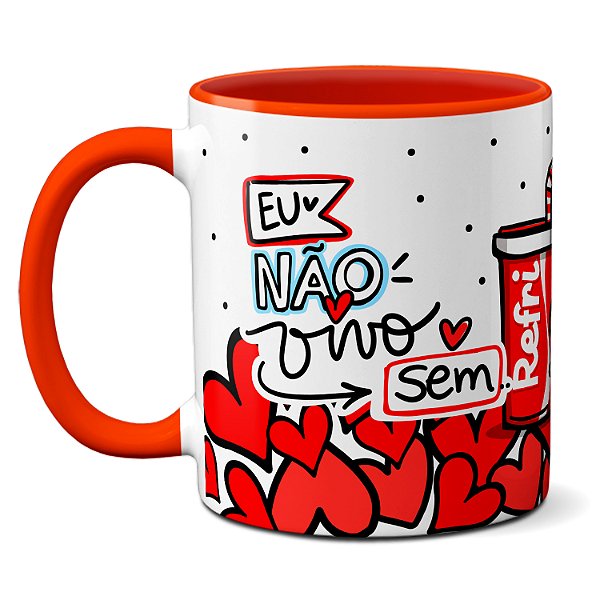 Caneca Eu Não Vivo Sem... Você My Love Eu Te Amo Presente
