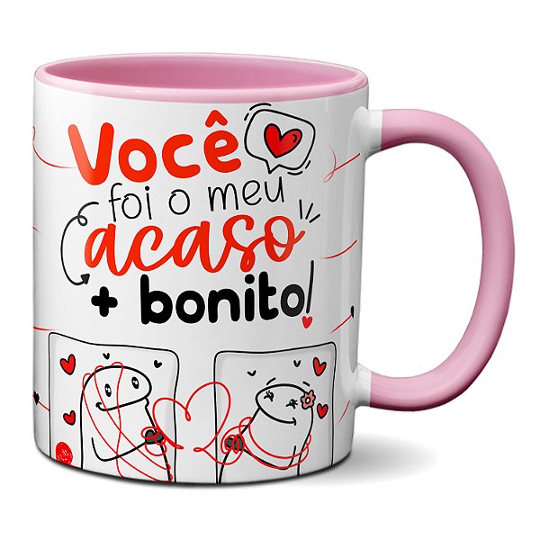 Caneca Fofa Flork Namorados Você Foi O Meu Caso Mais Bonito