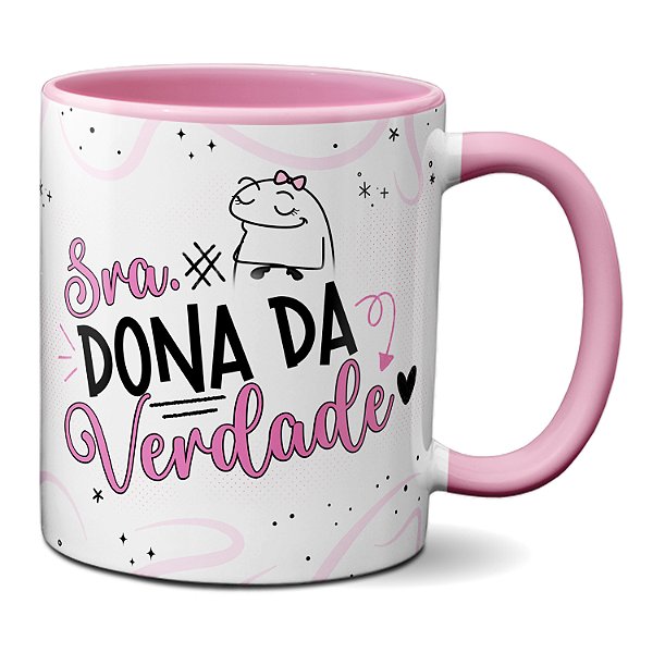 Caneca Flork Engraçada Presente Para Senhora Dona Da Verdade