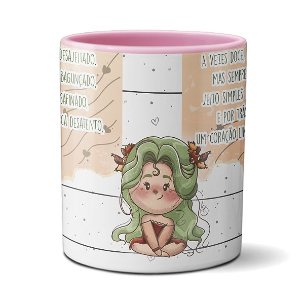 Caneca Namorados Apaixonados Um Coração Lindo E Com Amor