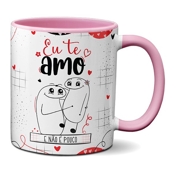 Caneca Flork Namorados Eu Te Amo E Não É Pouco Presente Fofo