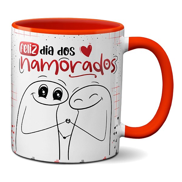 Caneca Flork Namorados Apaixonados Feliz Dia Dos Namorados