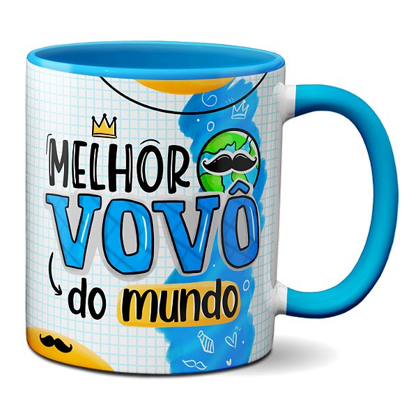 Caneca Dia Dos Avós Presente Para Melhor Vovô Do Mundo