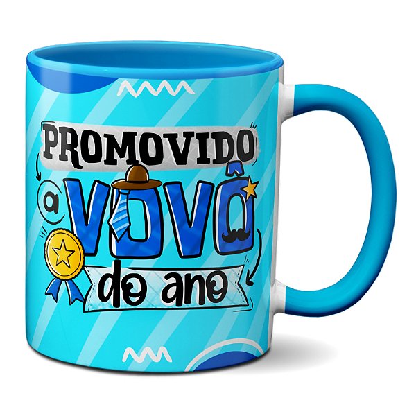 Caneca Fofa Dia Dos Avôs Promovido A Vovô Do Ano Presente