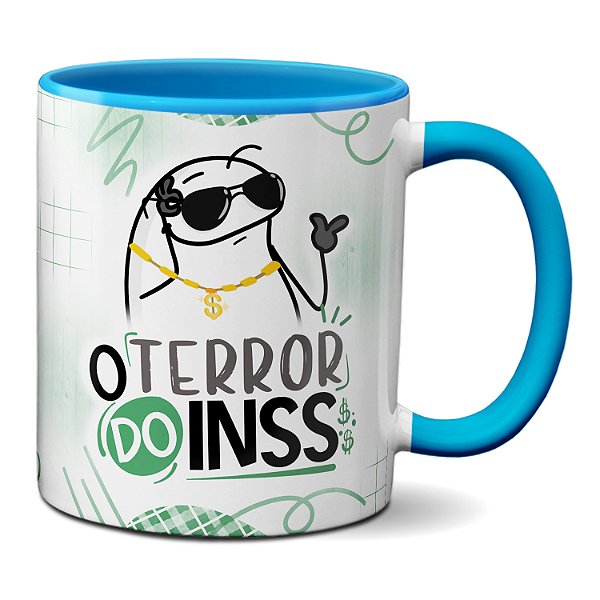 Caneca Flork Divertida O Terror Do INSS Presente Criativo