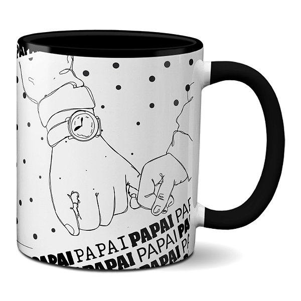 Caneca Feliz Dia Dos Pais Presente Minimalista Pai E Filho