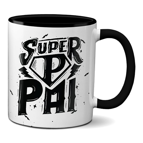 Caneca Presente Super-Herói Feliz Dia Dos Pais Super Pai