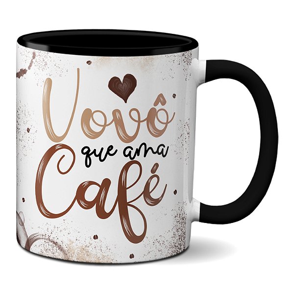 Caneca Feliz Dia Dos Avôs Presente Vovô Que Ama Café