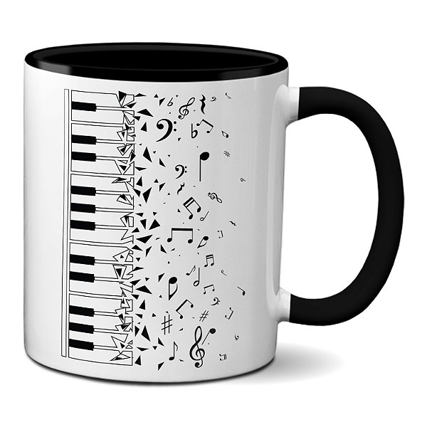 Caneca Criativa Piano Teclado Presente Tecladista