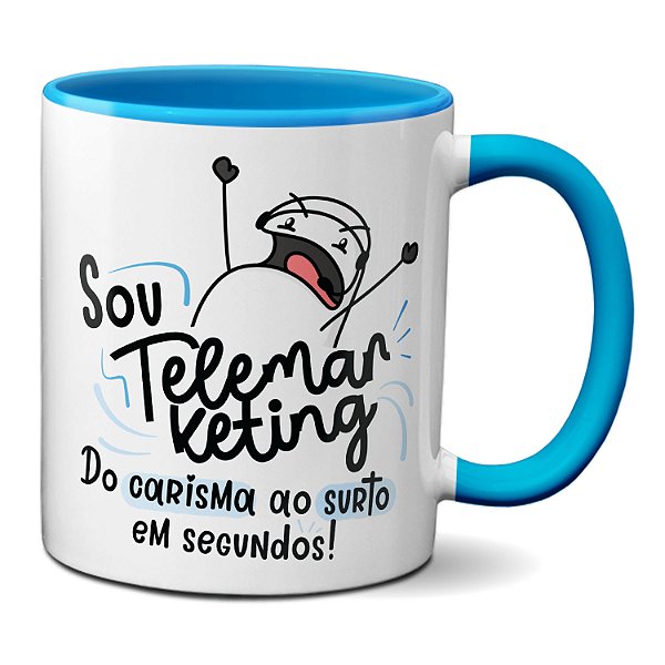Caneca Flork Telemarketing Do Carisma Ao Surto Em Segundos