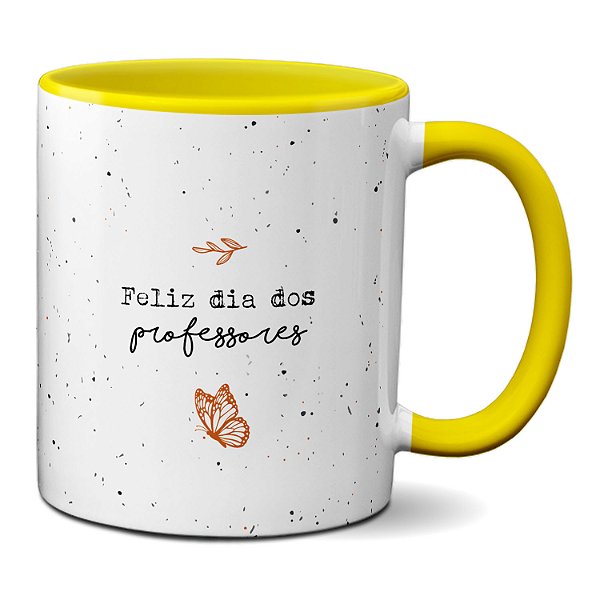 Caneca Feliz dia do Professor Educação Faz o Futuro Xícara