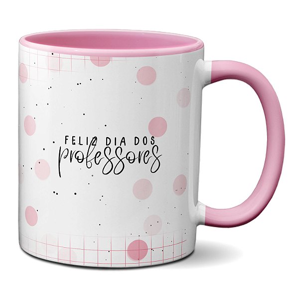 Caneca Professora Toca o Coração Xícara Criativa Gratidão