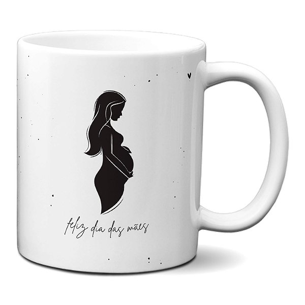Caneca Dia das Mães Mãe de Primeira Viagem cheia de Emoções