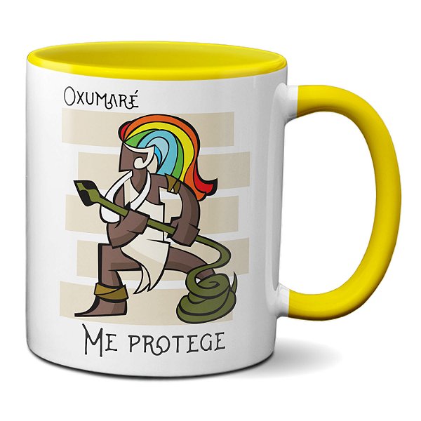 Caneca Oxumaré Mensageiro Divino Arroboboi Orixá Protetor