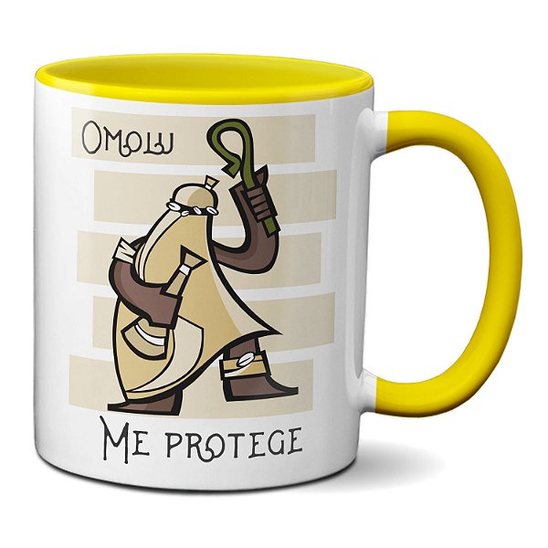Caneca Omolu Orixá Da Doença e Da Cura Me Protege