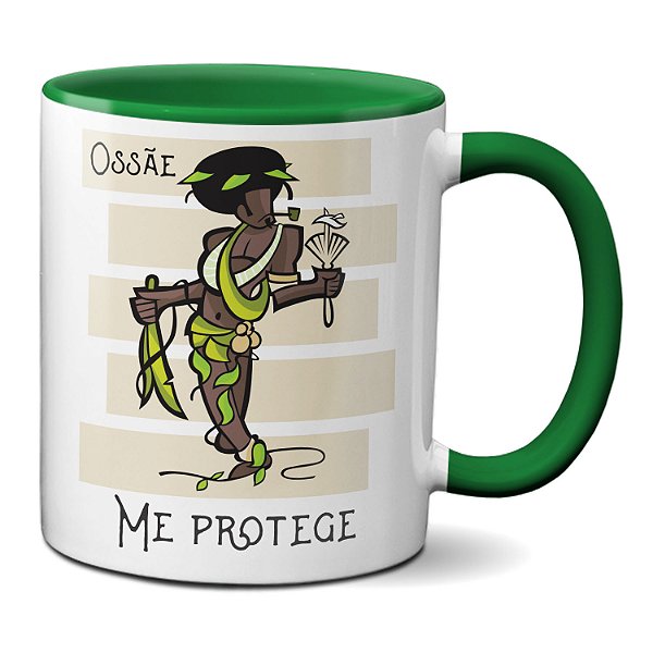 Caneca Ossãe Orixá Detentor Axé Senhor Da Ciência Protetor