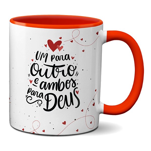 Caneca Dia Dos Namorados Um Para O Outro E Ambos Para Deus