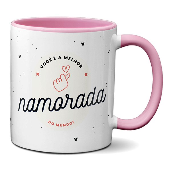 Caneca Dia Dos Namorados Você É A Melhor Namorada Do Mundo