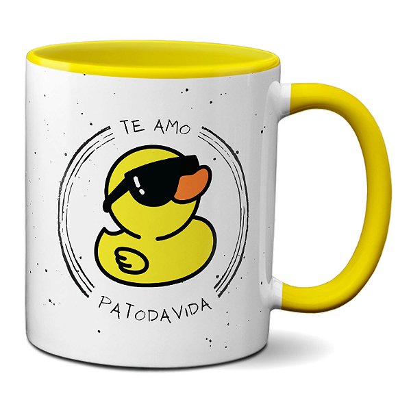Caneca Patinho Te Amei Por Mil Anos E Te Amarei Por Mais Mil