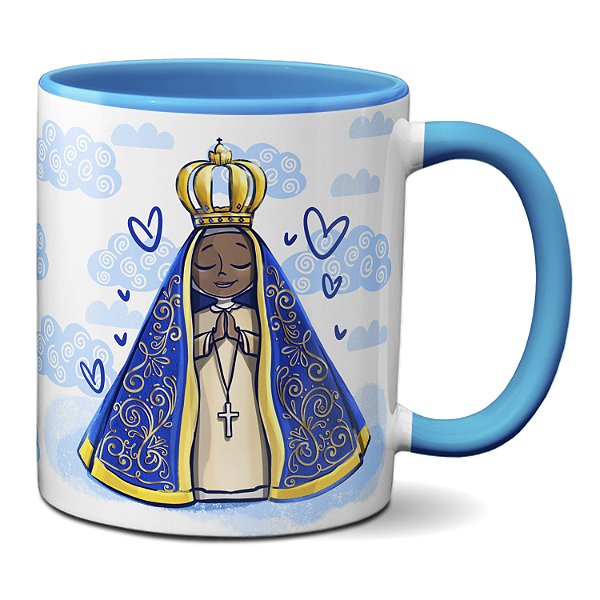 Caneca Padroeira Nossa Senhora Aparecida Guie Meus Passos