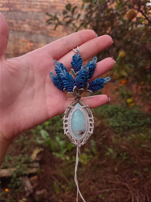 Árvore lavanda azul com Amazonita