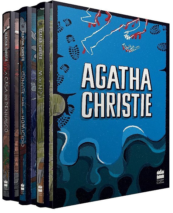 Col. Agatha Christie - Box 5 - 3 Vol. ( Azul)