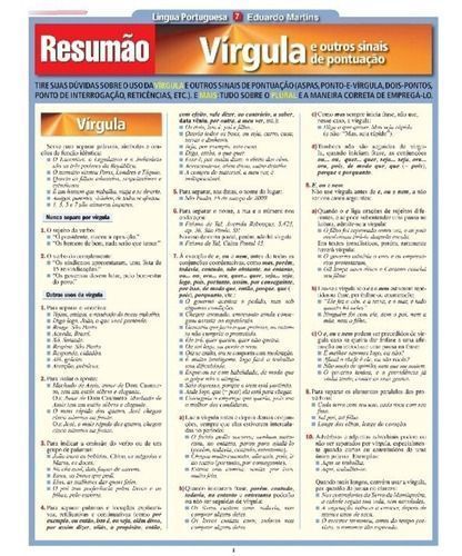 Vírgula e Outros Sinais De Pontuação