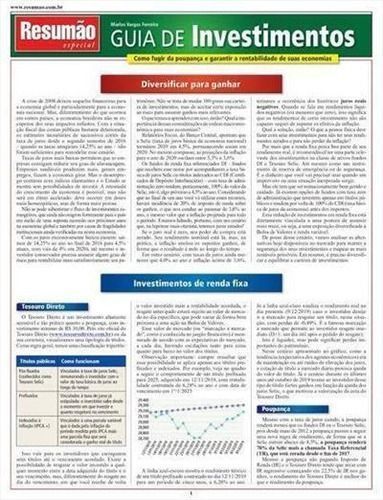 Resumão Especial - Guia de Investimentos