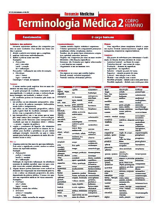 Terminologia Médica 2 - Corpo Humano