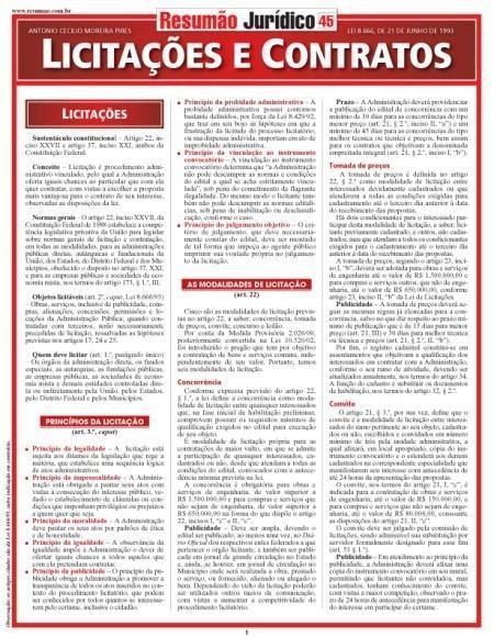 Licitações e Contratos