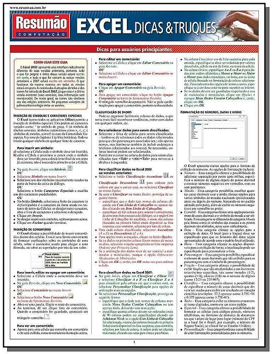 Excel Dicas & Truques