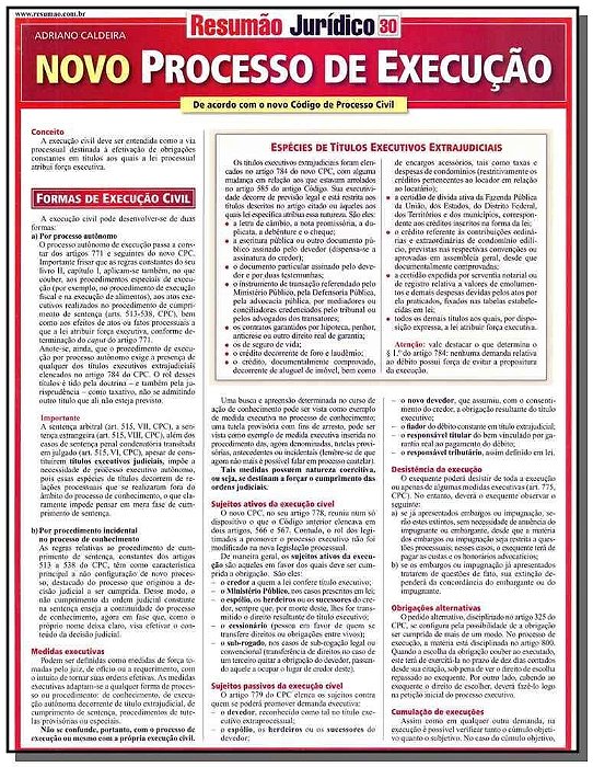 Novo Processo De Execução