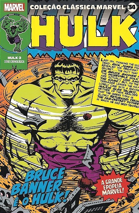 Coleção Clássica Marvel - Vol. 34 - Hulk Vol.03