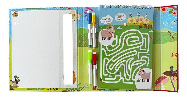 Escreva e Apague - Brincando Com os Animais da Fazenda