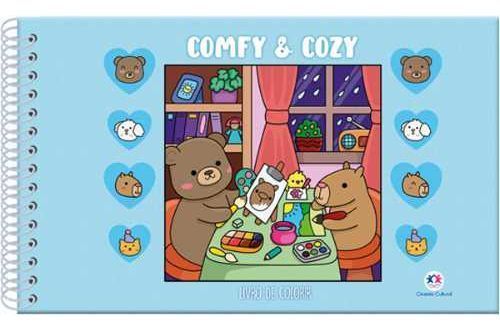 Comfy And Cozy - Livro de Colorir - Blue