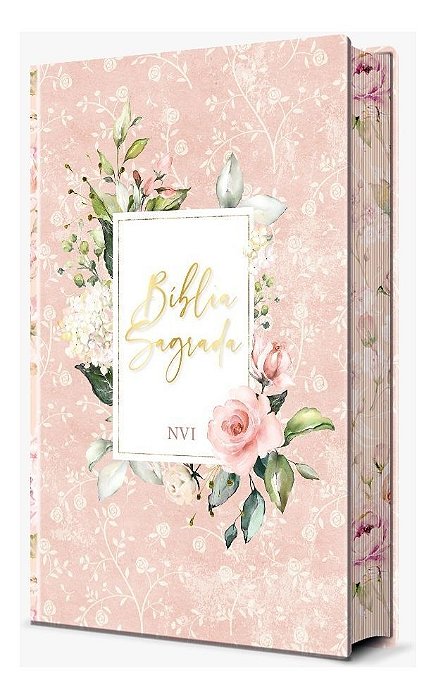 Bíblia Sagrada Flores Rosa - NVI