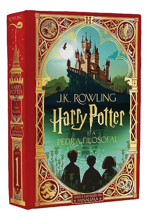 Harry Potter e a Pedra Filosofal - Ilustrado por Minalima
