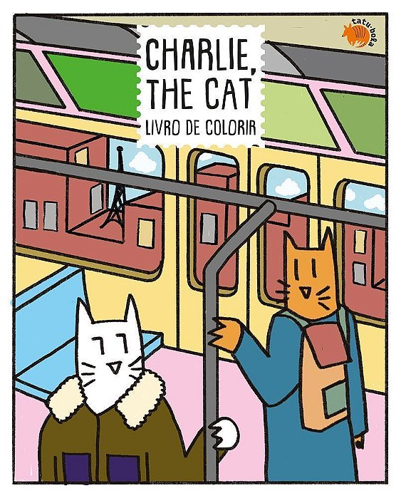 Charlie, The Cat - Livro de Colorir