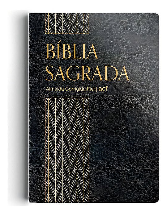 Bíblia ACF - Capa semi luxo preta