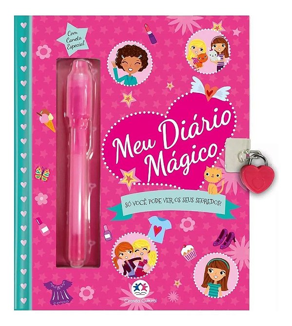 Meu Diário Mágico - (Com Caneta Especial)