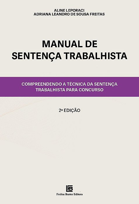 Manual de Sentença Trabalhista - 02Ed/23