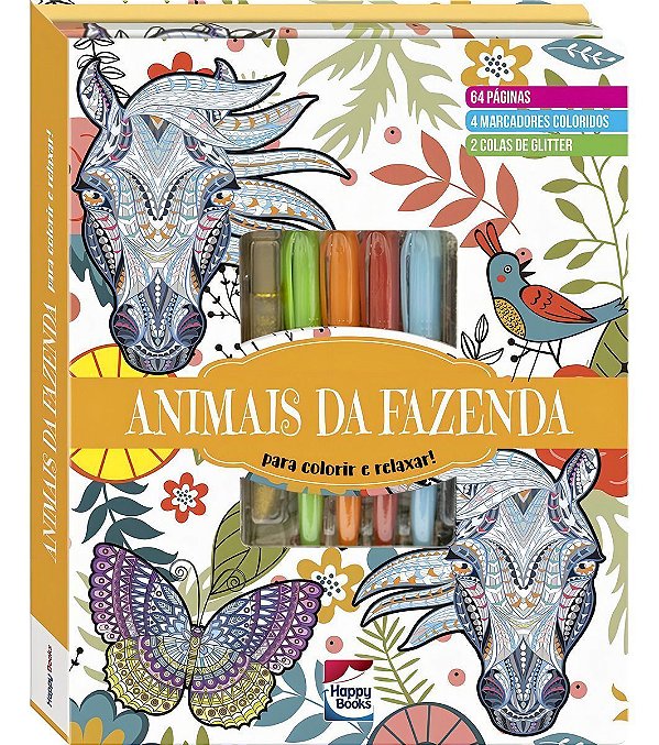 Meu Superkit Brilhante De Arteterapia! - Animais Da Fazenda